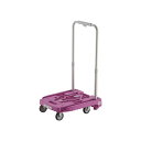 【マラソンでP最大47倍】TRUSCO アイドルキャリー weego 省音G車輪 ラベンダー WP-2G-LV 1台 完成品
