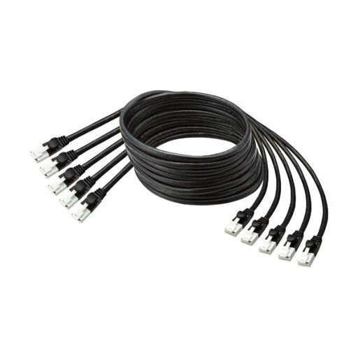 (まとめ)TANOSEE爪折れ防止LANケーブル(CAT6) ブラック 10m 1パック(5本)【×3セット】 (まとめ)TANOSEE爪折れ防止LANケーブル(CAT6) ブラック 10m 1パック(5本)【×3セット】