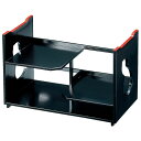 【クーポン配布中】ABSとまり木弁当/和食器 【黒天朱 A】 257×138×168mm 日本製 〔和食 レストラン 居酒屋 店舗 お店〕【代引不可】
