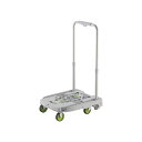 【マラソンでP最大47倍】TRUSCO アイドルキャリー weego 省音G車輪 ホワイト WP-2G-W 1台 完成品
