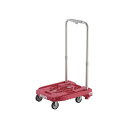 【マラソンでP最大47倍】TRUSCO アイドルキャリー weego 省音G車輪 ピンク ストッパー付 WP-2G-P-JS 1台 完成品