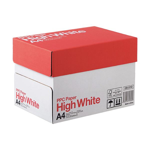 【クーポン配布中&マラソン対象】(まとめ) PPC PAPER High WhiteA4 1箱(2500枚:500枚×5冊) 【×5セット】