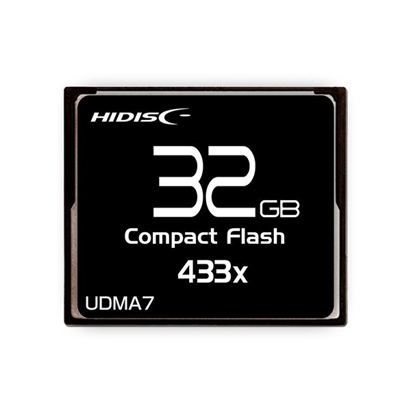 【ポイント20倍】HIDISC CFカード 32GB 433x Read65MB／s MLCチップ搭載 HDCF32G433XJP3