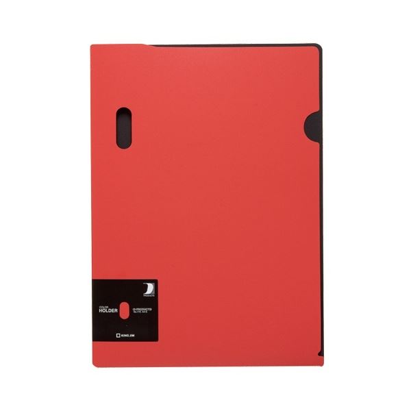 【クーポン配布中】(まとめ) キングジム カラーホルダー (D-PRODUCTS) A4タテ 赤 770 1セット(5枚) 【×5セット】