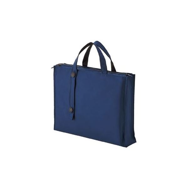 【ポイント20倍】(まとめ)LIHITLAB キャリングバッグ2WAYワイドA-7651-11N藍【×3セット】