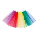 【ポイント20倍】(まとめ)フリフリスカート レインボー 【×10個セット】