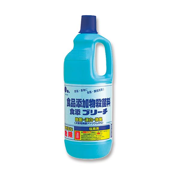 【クーポン配布中&マラソン対象】（まとめ）ミツエイ 食添ブリーチ 本体 1500ml 1本 【×30セット】 1