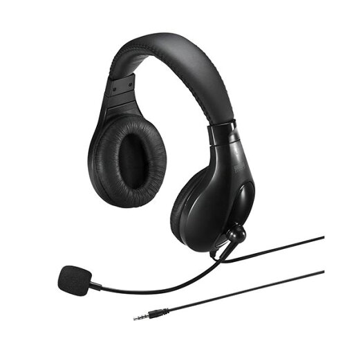 【ポイント20倍】サンワサプライ 4極対応ヘッドセットブラック MM-HS401BK 1個 【ポイント20倍】サンワサプライ 4極対応ヘッドセットブラック MM-HS401BK 1個