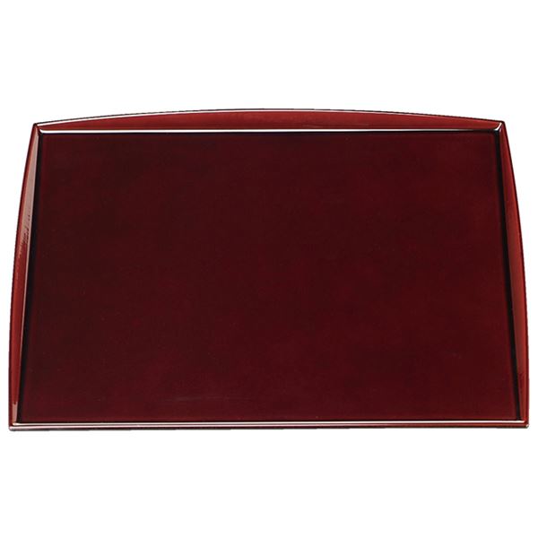 【クーポン配布中】9寸 角わたらせ盆/トレー 【溜毘沙門天塗】 270mm×270mm×13mm 日本製 〔和食 レストラン 店舗 お店〕 【代引不可】