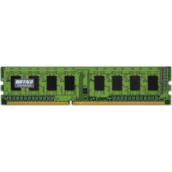 【ポイント20倍】バッファロー D3U1600-S4G相当 法人向け（白箱）6年保証 PC3-12800（DDR3-1600）対応240Pin用 DDR3 SDRAM DIMM 4GB MV-D3U1600-S4G
