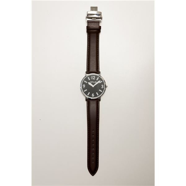 【ポイント20倍】GRUS（グルス） ロービジョンウォッチ 【バンドカラー：ブラウン/文字盤カラー：ブラック/インデックスカラー：ホワイト】 GRS006-03