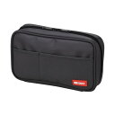 【ブラックフライデーでP最大47倍】(まとめ) リヒトラブ ペンケース(ブックタイプ)黒 A-7551-24 1個 【×5セット】