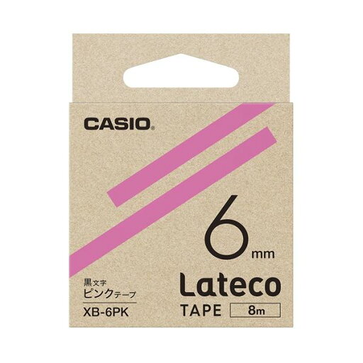 【クーポン配布中】(まとめ)カシオ計算機 ラテコ専用テープXB-6PK ピンクに黒文字(×10セット) 【クーポン配布中】(まとめ)カシオ計算機 ラテコ専用テープXB-6PK ピンクに黒文字(×10セット)