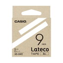 【クーポン配布中】（まとめ）カシオ計算機 ラテコ専用テープXB-9WE 白に黒文字（×10セット）