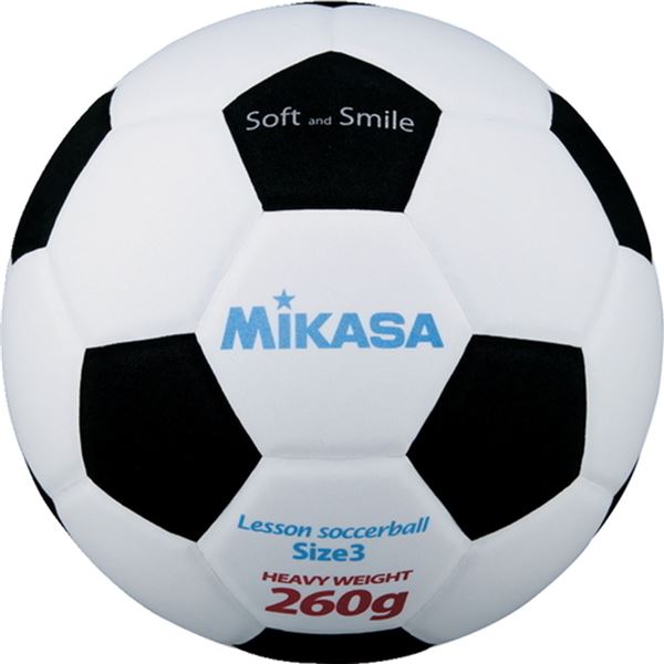 【クーポン配布中】MIKASA（ミカサ）スマイルサッカーボール 3号球 ホワイト×ブラック 【SF326WBK】
