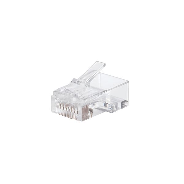 【マラソンでポイント最大47倍】エレコム RJ45コネクタ/CAT6・CAT6A対応/単線・ヨリ線対応/100個入り LD-6RJ45T100