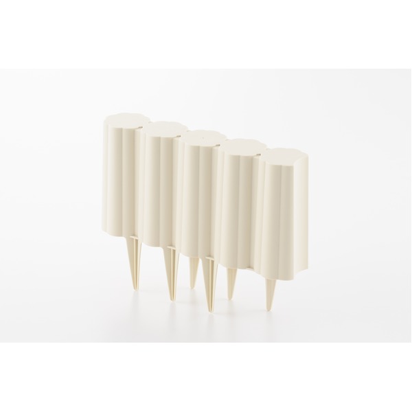 【クーポン配布中&マラソン対象】ガーデンフェンス 幅23.5×奥行5.5×高さ18cm 10個組 アイボリー ポリプロピレン樹脂 日本製 ガーデニング用品 園芸用品