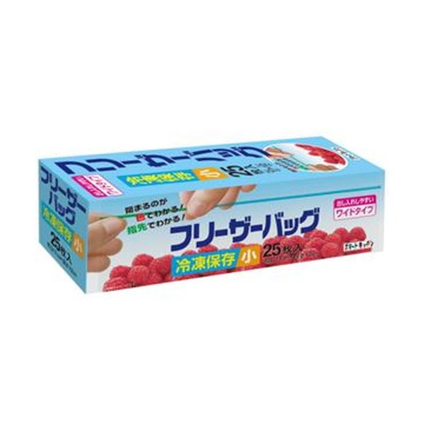 ■サイズ・色違い・関連商品■大 0 0■中 0 0■小 0 0[当ページ]■商品内容【ご注意事項】この商品は下記内容×50セットでお届けします。●厚さ0.06mmの冷凍保存に好適な小サイズ。ジッパー付きの袋、25枚入です。●閉まるのが色でわかる!●指先でパチッと閉まるのがわかる!●出し入れしやすいワイドタイプ●日付・メモ書き込み欄付き■商品スペックサイズ：小寸法：タテ120×ヨコ170mm厚さ：0.06mm材質：LLDPEその他仕様色:透明【キャンセル・返品について】商品注文後のキャンセル、返品はお断りさせて頂いております。予めご了承下さい。■送料・配送についての注意事項●本商品の出荷目安は【5 - 11営業日　※土日・祝除く】となります。●お取り寄せ商品のため、稀にご注文入れ違い等により欠品・遅延となる場合がございます。●本商品は仕入元より配送となるため、沖縄・離島への配送はできません。[ KS36 ]