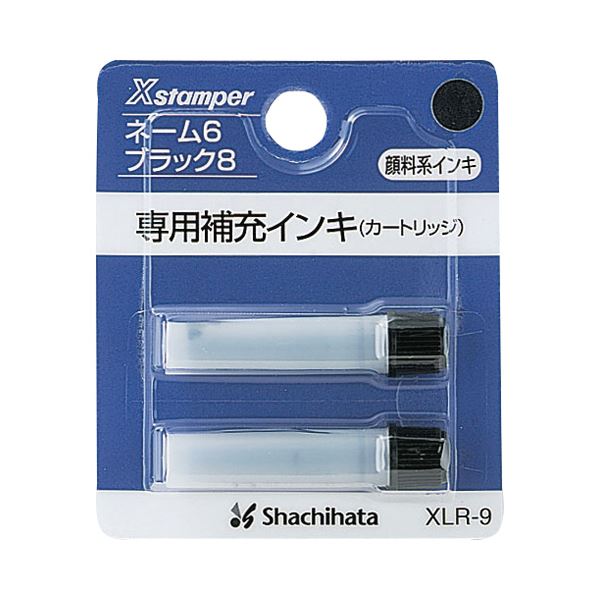 【ポイント20倍】（まとめ） シヤチハタ Xスタンパー補充インキカートリッジ 顔料系 ネーム6・簿記スタンパー用 黒 XLR-91セット（24本：2本×12パック） 【×2セット】