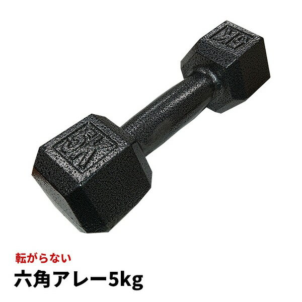 【ポイント20倍】鉄アレー ダンベル 【5kg×4本】防滑 防傷 転がりにくい仕様 〔スポーツ用品 運動用品〕