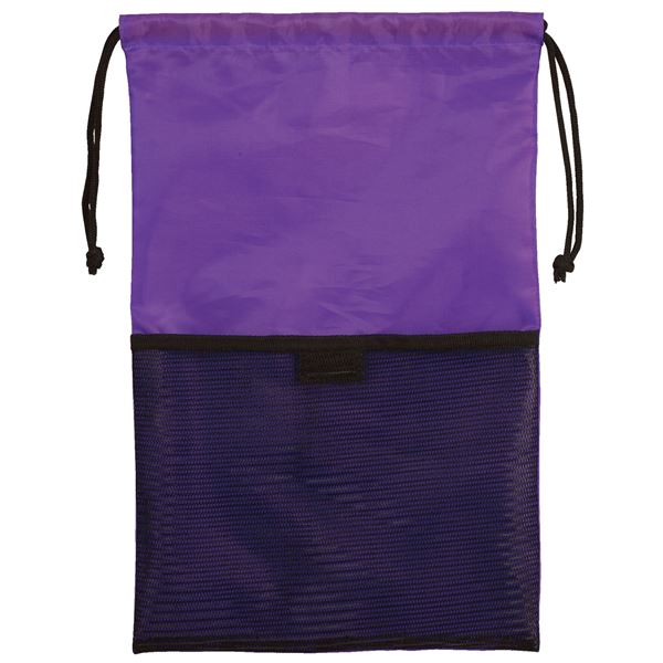 【ポイント20倍】（まとめ）メッシュアシストバッグ パープル【×20セット】