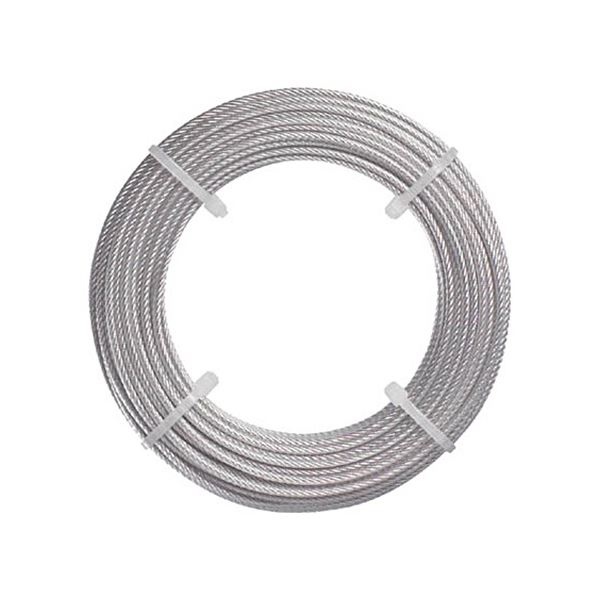 【ブラックフライデーでP最大47倍】(まとめ) TRUSCO ステンレスワイヤーロープ Φ1mm×10m CWS-1S10 1巻 【×5セット】
