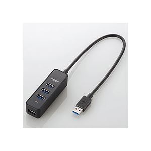 【ポイント20倍】(まとめ) エレコム マグネット付きUSB3.0ハブバスパワー専用 4ポート ブラック U3H-T405BBK 1個 【×5セット】