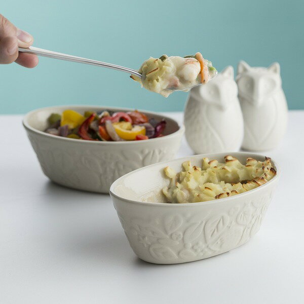 【クーポン配布中】【メイソンキャッシュ】 陶製 オーバルディッシュ インザフォレスト/食器 【18cm】 電子レンジ オーブン 食洗器可 〔キッチン〕