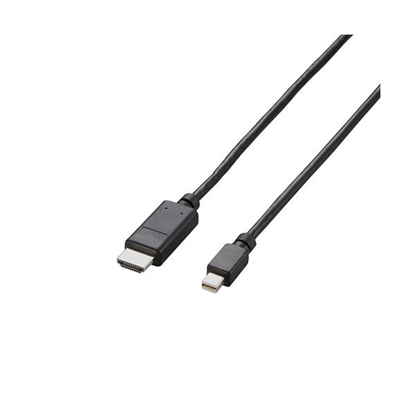 楽天インテリアの壱番館【マラソンでポイント最大46倍】【5個セット】 エレコム Mini DisplayPort-HDMI変換ケーブル/2m/ブラック AD-MDPHDMI20BKX5