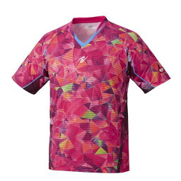 Nittaku（ニッタク） 卓球ゲームシャツ MOVESTAINED SHIRT ムーブステンドシャツ 男女兼用ピンクM