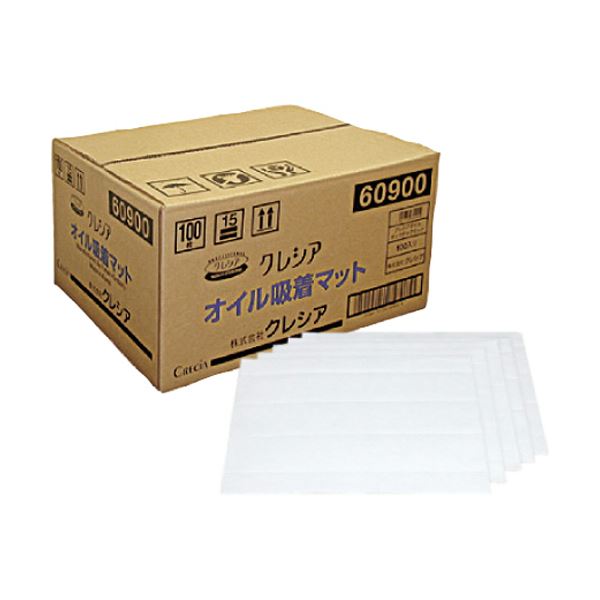 【ポイント20倍】日本製紙クレシア オイル吸着マットPP-100 60900 1ケース（100枚）