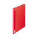 【ポイント20倍】(まとめ) ライオン事務器 クリアーブック(ノイル)A4タテ 20ポケット 背幅14mm レッド CR-20n 1冊 【×30セット】