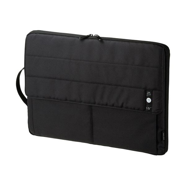 【ポイント20倍】(まとめ) サンワサプライ カジュアルPCインナーケース 15.6型ワイド対応 ブラック IN-CA15BK 1個 【×3セット】