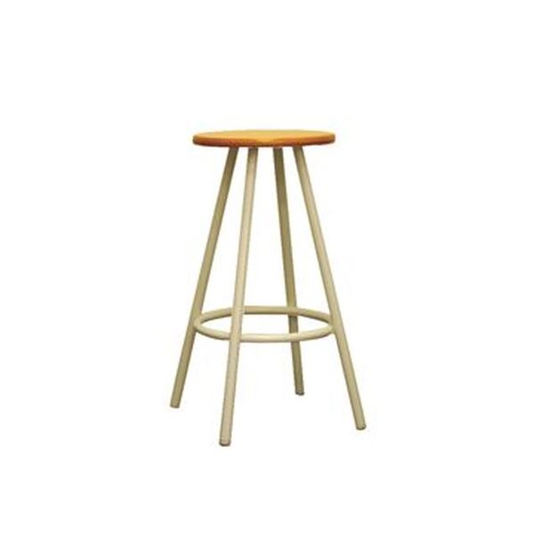 【クーポン配布中&マラソン対象】カウンターチェア ハイチェア 幅330mm ナチュラル×ミルキーホワイト 日本製 スチールパイプ ウッドスツール 1脚販売 リビング【代引不可】