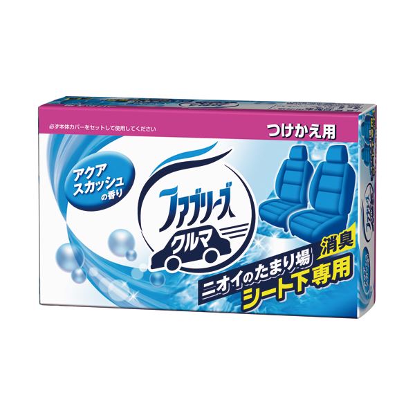 【ポイント20倍】(まとめ) P＆G クルマ用置き型ファブリーズ アクアスカッシュの香り つけかえ用 130g ..