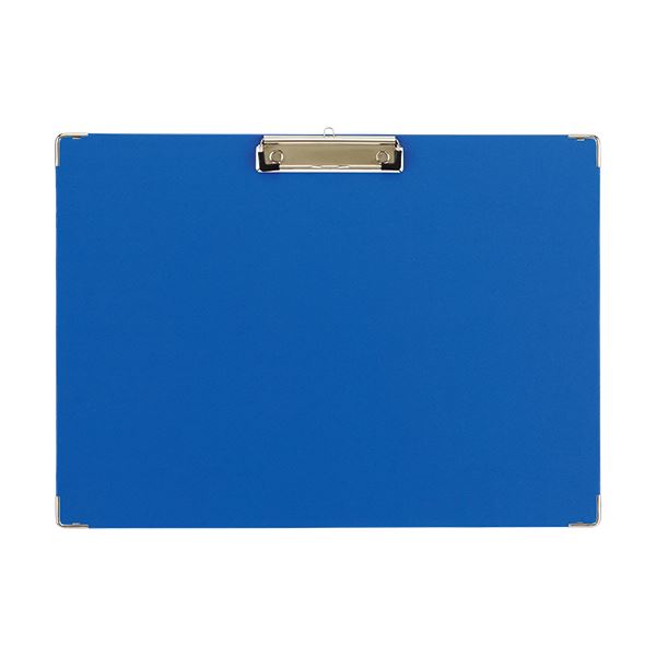 【クーポン配布中】(まとめ) TANOSEE 用箋挟 A3ヨコ ブルー 1枚 【×30セット】