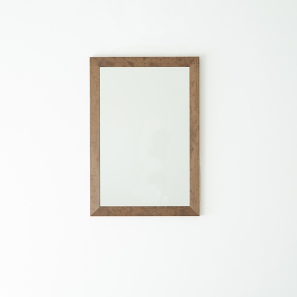 【クーポン配布中&ブラックフライデー対象】幅広枠ウォールミラー(55×80)(アンティークブラウン/茶) 天然木/姿見鏡/ワイド/高級感/木製/飛散防止加工/壁掛け/北欧風/ヴィンテージ/日本製/完成品/NK-33