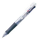 【ポイント20倍】ゼブラ 4色油性ボールペンクリップ-オンG 4C 0.7mm (軸色:透明) B4A3-C 1セット(10本)(3)