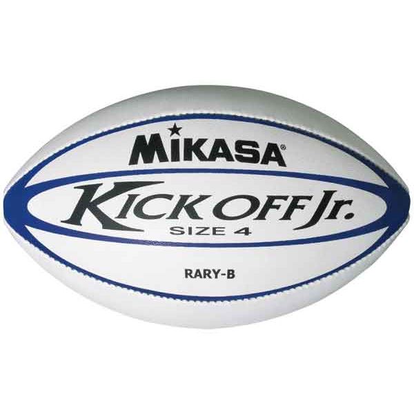 【ポイント20倍】MIKASA（ミカサ）ラグビー ユースラグビーボール4号 ホワイト×ブルー 【RARYB】