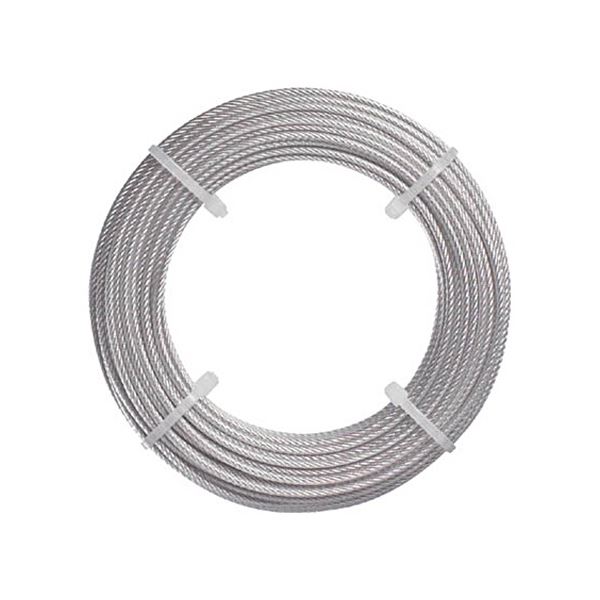 【ブラックフライデーでP最大47倍】(まとめ) TRUSCO ステンレスワイヤーロープ Φ1.5mm×10m CWS-15S10 1巻 【×3セット】