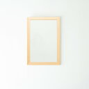 【マラソンでポイント最大47倍】幅広枠ウォールミラー(55×80)(ナチュラル) 天然木 姿見鏡 ワイド 高級感 木製 飛散防止加工 壁掛け 北欧風 ヴィンテージ 韓国インテリア 玄関 トイレ 洗面 日本製 完成品 NK-33(3)