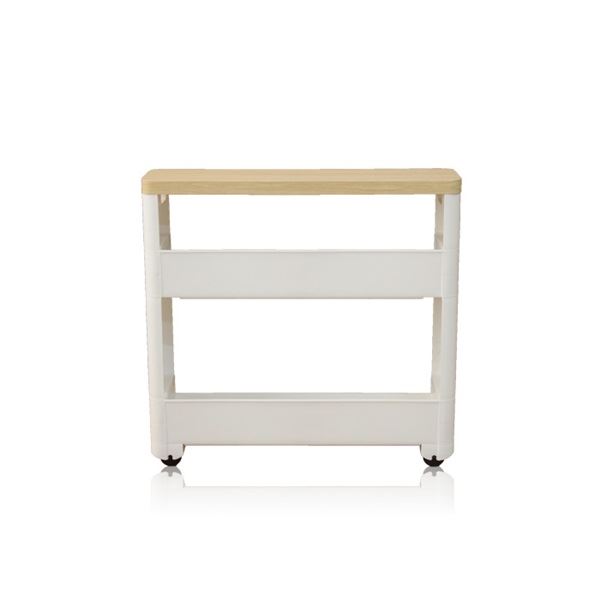 【ポイント20倍】トイレ収納 収納棚 3段 約幅12.5×奥行45×高さ43cm すき間収納 スマートワゴン サニタリー お手洗い