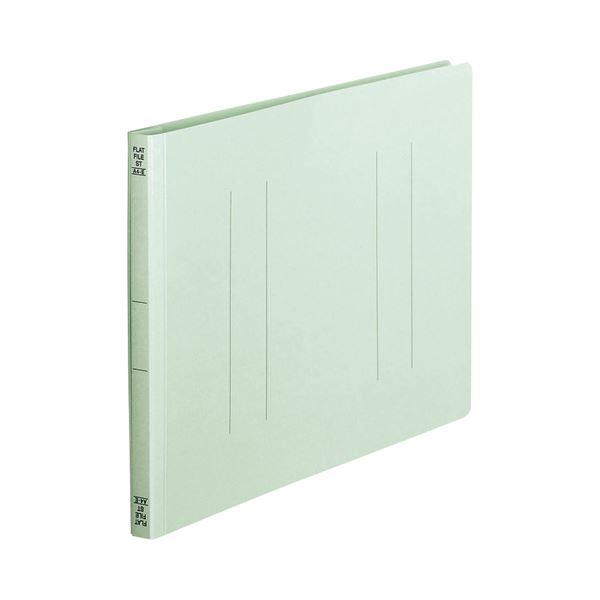 【クーポン配布中】(まとめ) TANOSEE フラットファイル（スタンダードカラー） A4ヨコ 150枚収容 背幅1..