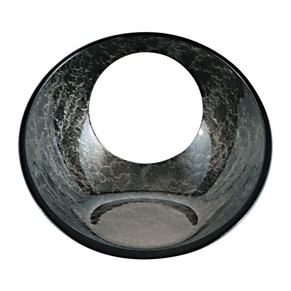 【ブラックフライデーでP最大47倍】日月かまくら盛器/和食器 【小 ブラックアクア A】 147×120×101mm 日本製 〔和食 レストラン 居酒屋 店舗〕【代引不可】