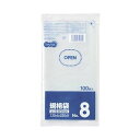 【クーポン配布中】（まとめ）TANOSEE 規格袋 8号 0.03×130×250mm 1パック（100枚）【×100セット】