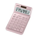 【クーポン配布中】(まとめ) カシオ デザイン電卓 12桁ジャストタイプ ライトピンク JF-S200-PK-N 1台 【×5セット】