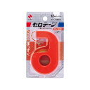 【マラソンでP最大47倍】(まとめ) ニチバン 小巻セロテープカッター付 12mm クリムゾンレッド【×50セット】(4)