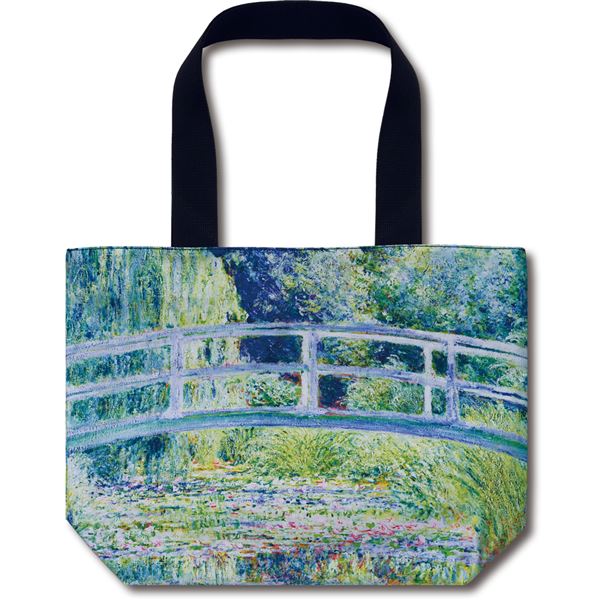【ポイント20倍】名画 バッグ 〜ミュージアムアートコレクション〜 Lサイズ モネ 「睡蓮の池と日本の橋」
