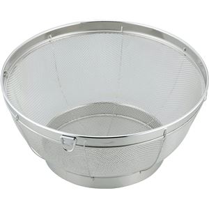 【ポイント20倍】【40個セット】 ステンレス 深型 ざる/調理器具 【27cm】 リング付き 吊り下げ収納可 お手入れ簡単 SUIグート 〔キッチン 台所〕