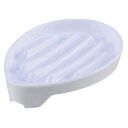 【ブラックフライデーでP最大47倍】(まとめ) 水切り 石鹸台/ソープディッシュ 【ホワイト】 洗面所用品 【×120個セット】